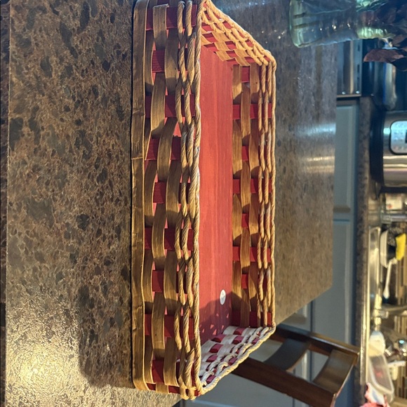 Beautiful Rectangular Wood Bottom Basket  14.50 x 10.50  Averys Basket Company. - Picture 4 of 7